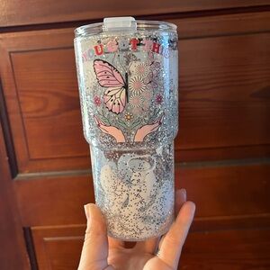 Butterfly Glitter Tumbler